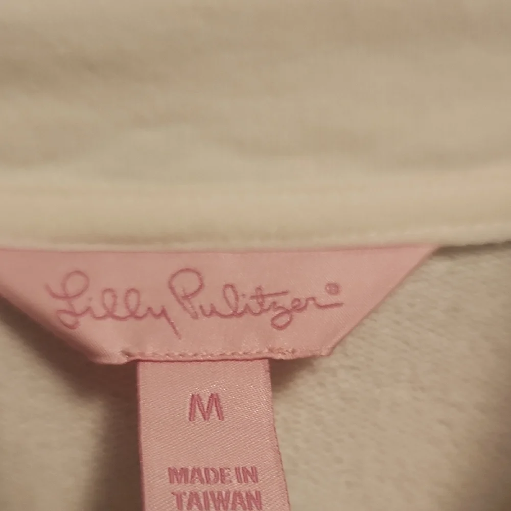 Lilly Pulitzer White Skipper Popover Dress with Embroidery On Long Sleeve - Picture 2 of 6